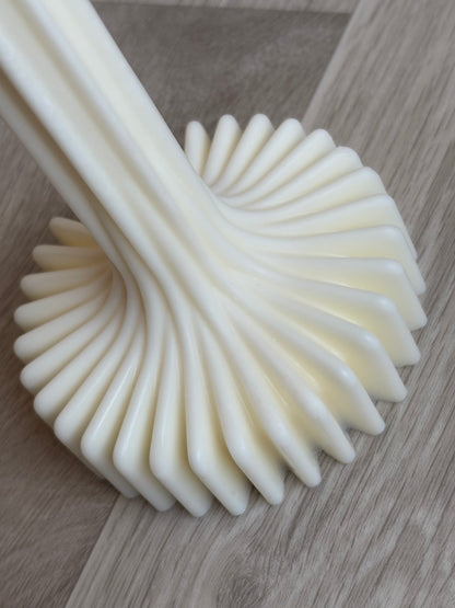 Duo de Piliers Striés – Alya | Bougies Sculpturales